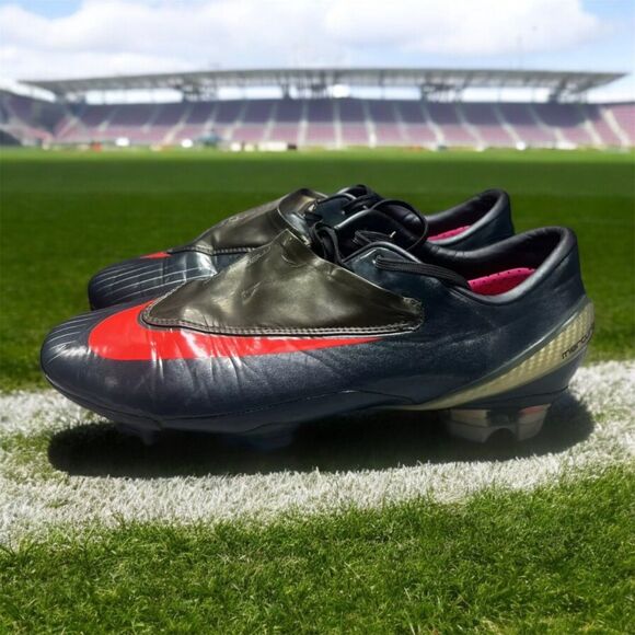 Nike Mercurial Vapor IV FG C Ronaldo Green Red Men Size 7.5 Preowned Vintge RARE main image 6